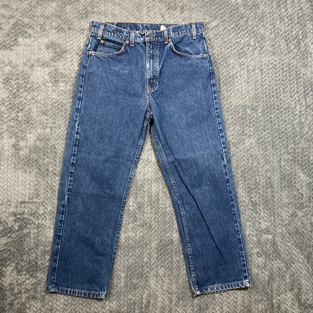 Vintage Levi's 505 Orange Tab Straight Leg Jeans Men's (30x 23) Blue USA